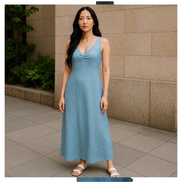J. Crew Dresses & Skirts - J. CREW | Linen Sundress | Light Blue | Size 10